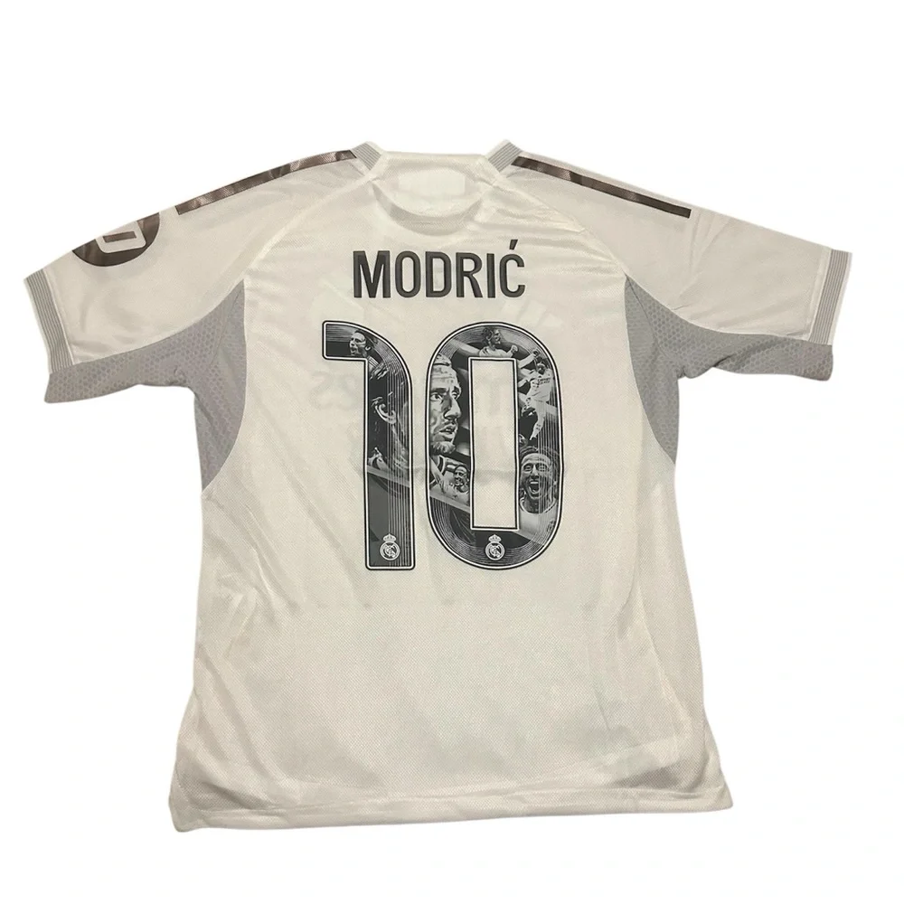 25/26 real madrid home special kit. Luka modric soccer football jersey. Heat rdy